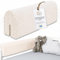 Tour de lit bébé Respirant 70 cm - Contour de Lits pour Tout-Petits Protege Enfant barreaux ou Barriere Bebe Tours Mousse Berceau Protection Minky Beige Clair