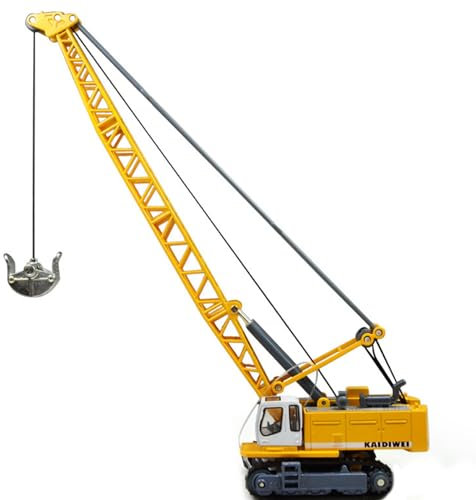 Gru a Torre in Scala 1:87 Ho, Escavatore a Cavo Torre Interamente in Lega, Modello Ferroviario simulato, Decorazione di Scene, Accessori per Treni, Modelli di Veicoli, Giocattolo, Escavatore