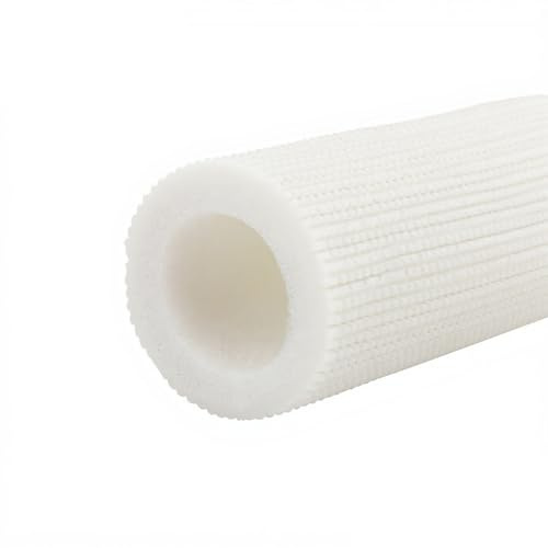 Manchon Isolation para Tuyaux di Ø 16/20/25/32mm, Tuyau Isolant pour Tuyaux d'Eau Chaude et Froide, Tube de Mousse Flexible, Étanche, Epaisseur 7mm(Blanc,ID 16mm)
