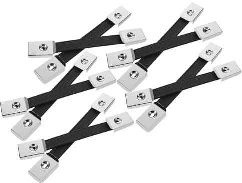 IWOWHERO Lot de 10 Poignées de Caisson D'ampli 18 Cm, Plastique et Métal Solide, Poignée de Transport Antidérapante pour Enceintes Acoustiques et Amplificateurs Guitare, Accessoires Audio