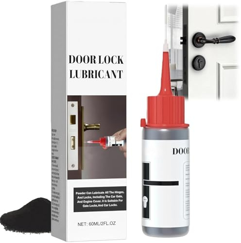 Graphite Powder for Locks, Silicone Spray Lubricant for Doors, Graphite Lock Lubricant, Gr-aphite Powder Spray, Door Lock Lubri-cant, Dry Silicone Sprays, Dry Lube for Locks Cylinders & Treadmills