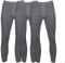 Pack of 3 Men's Extreme Hot Thermal Underwear Long John Brushed Inside Free Post Size S-XXL (XX-Large, Grey)