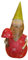 Zwerg Figur Dekofigur Blechfigur Gartendeko Gartenzwerg Metall Dekoration Handarbeit Bunt Bemalt Höhe ca 31cm - Gall & Zick