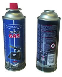 SILVER MATCH Cartouche de Gaz Butane 220G, Compatible CP250, Réchauds et Chalumeaux, Certifications Normes Européennes, Cartouche à Valve Refermable, 41673533