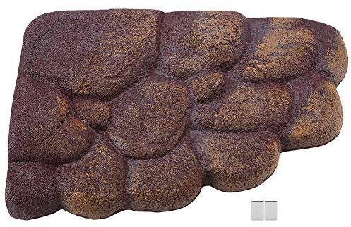 Magnetische Sonneninsel aus Kunstharz mit Schildkröte, schwimmende Sonnenrampe, Schildkröten-Kletterstein, Aquarium-Landschaftsornament, Lebensraumdekor für halbaquatische Tiere (NS-79)