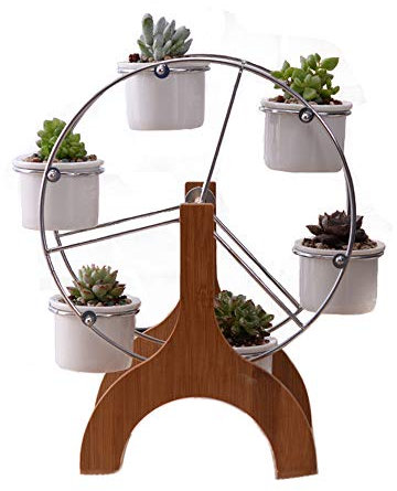 Youfui Creative Sukkulenten-Blumentopf, Dekoration, Dekoration für Zuhause, Büro, Schreibtisch (Riesenrad)