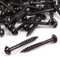 50x Timco Black Passivated Wood Screws 8G x 2 Round Head Coated Blackjax Fasteners