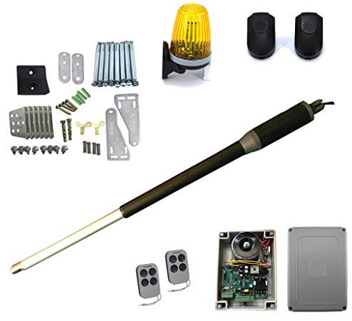 Kit de automatización para puerta batiente, 2 puertas, motor para abrir puertas eléctricas, 24 V, 220 V (1 motor individual de 150 kg, 40 W, 24 V)
