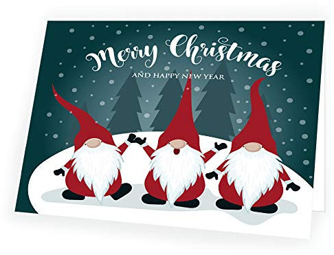 Weihnachtskarte Weihnachts Wichtel mit passendem Umschlag 10x Karte 10x Umschlag