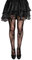 Plitsch Platsch Damen Netz Strumpfhose Spinnennetz Netzstrümpfe mit Totenkopf, Spinne, Knochen, Fledermaus Muster Halloween Fasching Gothic Party Kostüm (Spinnen)