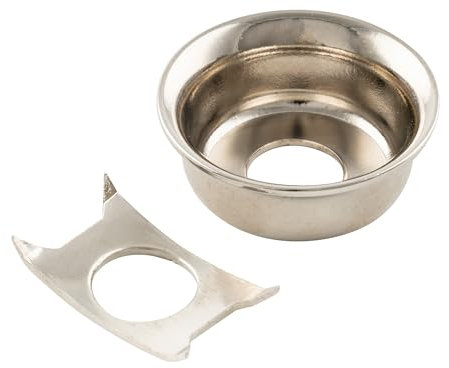 Musiclily Pro Steel Vintage Cup Style Tele Jack Plate for Telecaster Style Electric Guitar, Nickel