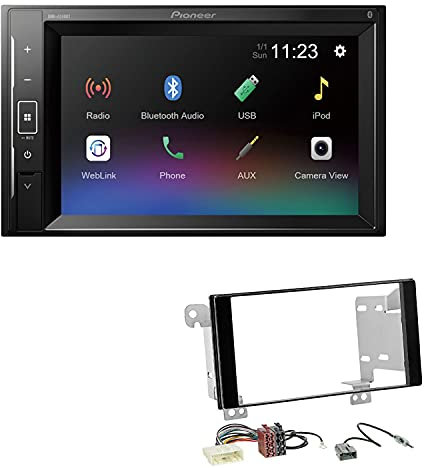 Pioneer DMH-A240BT 2-DIN Autoradio Bluetooth USB passend für Subaru Impreza ab 2013 Klavierlack schwarz