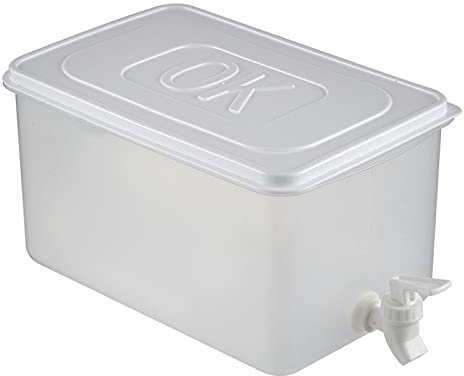 monshop Agua Fría para Nevera Bebidas con Grifo 5 L Capacidad Garrafa con Grifo Nevera Jarra Agua para Nevera Ideal para Bebidas Frías/Ponche/Agua Helada