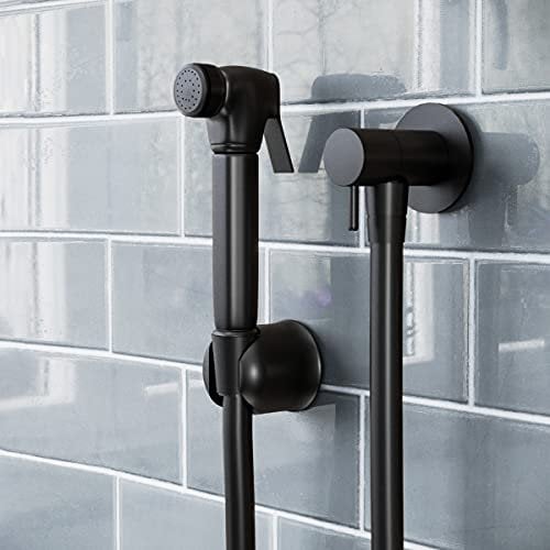 Shataff Kit de douche pour bidet en laiton Noir mat