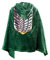 Daiendi AOT Cosplay Kostüm Survey Corps Umhang The Wings of Freedom Flanelldecke Erwachsene Anime Grünes Kap mit Kapuze XL