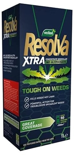 Resolva 20300529 Xtra Glyphosate-Free Liquid Weedkiller Concentrate, 1L