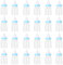 Trintion 24Pcs Baby Shower Bottles - Fillable Food Grade Candy Bottles Decorations Feeding Gift for Newborn Birthday Decoration (Blue)