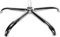 CLP Tourniquet De Base pour Sièges De Bureaux en Métal I Base De Support avec Ressort A Gaz 50 mm I Pied De Rechange Rond, Couleur:Chrome
