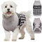 Nobleza - Hundepullover Kleine Hunde, Winter Klassischer Rollkragen Hundepullover Welpenkleidung, Weicher und Warmer Hundepullover, Hundekleidung Für Kleine Hunde und Katzen (Grau, M)