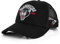 Blackskies® Black Panther Baseball Cap | Herren Damen Schirm Premium Snapback Mütze Wildkatze Kappe Basecap Kappe Tattoo Old School - Schwarz-Blau