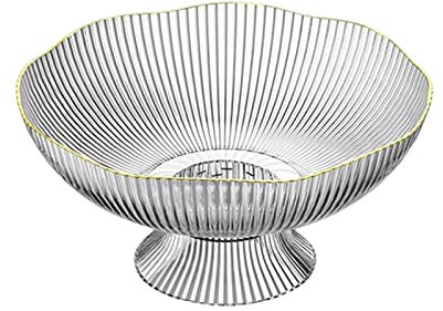 MagiDeal Pedestal Fruit Bowl Dessert Display Stand,Snacks Fruit Basket Bowl for Dining Room Kitchen Home Countertop Decor,StyleA-White