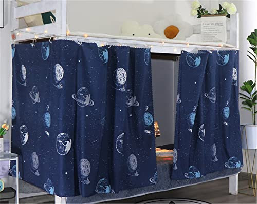 MioCloth Etagenbett-Vorhänge, Schlafsaal, lichtdicht, dekorativ, Privatsphäre, Baldachin, Fotohintergrund, Dekoration, Hintergrund, Verdunkelungsvorhang, Planet