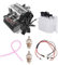 GUANYAN SEMTO Engine Mini Metall Motor mit Motor Starter Kit, Inline Zweizylinder Viertakt Nitro-Motor Verbrennungsmotor Technikbausatz, 3D Puzzle Metall Motor Kit Experiment Technikbegeisterte