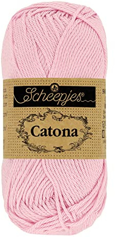 Scheepjes - Scheepjes Catona 246 ICY Pink Yarn - 10x10g