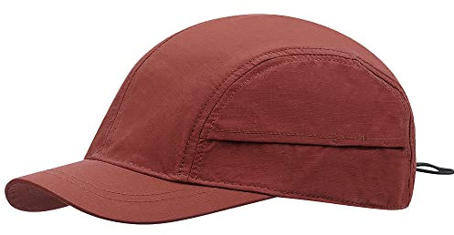 CLAPE Wasserdicht Basecap Short Brim Baseball Cap Verstellbar 5 Panel Cap Unstructured Dad Hat Low Profile Fitted Cap UV-Schutz Outdoor Kappen