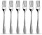 WILMAX | Tafelgabel 20 cm 6-teiliges Set | Besteck Set | Cutlery | Dinner | Spülmaschinenfest | Geschirrset | Küche | Essgeschirr | Essbesteck | Silberbesteck | In der Geschenkbox
