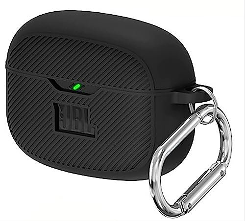 GIOPUEY Cover per JBL Vibe Beam, Cilicone Custodia, Ultrasottile Case Cover, Antiurto, Resistente ai Graffi - Nero