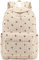 BLUBOON School Backpack for Teen Girls Bookbags Elementary High School Corduroy Laptop Bags Women Travel Daypacks, Strawberry Beige, Daypack Backpacks