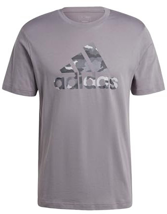 adidas Homme Camo BOS Graphic Tee, Grey Four, S