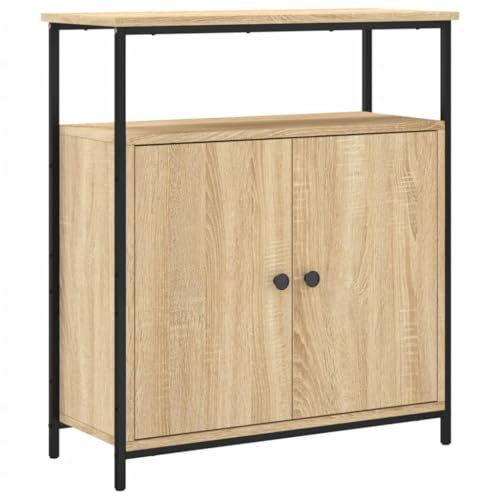vidaXL Buffet, Meuble de Rangement avec Porte, Armoire latérale, Organisateur de Salon Maison Intérieur Chêne Sonoma Bois d'Ingénierie