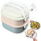 FRADABOX® Bento Lunchbox „Alex“, 2 Etagen, Premium Edelstahl Brotdose mit Fächern, Meal Prep Bento Box groß für Erwachsene, BPA-freie Salatbox, auslaufsicher und mikrowellengeeignet, Schule und Arbeit