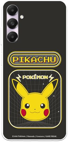 Schutzhülle kompatibel mit Samsung Galaxy A05s, offizielle Pokémon Pikachu Videospiel, zum Schutz Ihres Handys, transparente Silikonhülle, flexibel, offizielles Lizenzprodukt von Pokémon