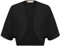 Belle Poque Black Shrug for Women UK Short Sleeve Open Front Cropped Cardigan for Tank Tops Black BP0910-01 S