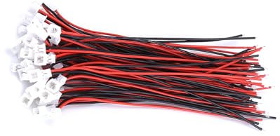 Connecteur Micro JST 1.25MM 2/3 Broches avec Jeu de Fils adapté aux Circuits Imprimés (Ensemble 2 broches mâle et femelle)