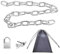 Hniuyun Bike Chain Lock, Heavy Duty Anti-Cut Motorcycle Chain Lock, Premium Case-Hardened Security Chain for Fence Door, Glass Door, Barbecue Rack, Generator, Outdoor Furniture