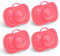 Herobility Gentle Pacifiers – Protective case – BPA-free – Large air vents – 6 – 24 months – 4-pack – Coral