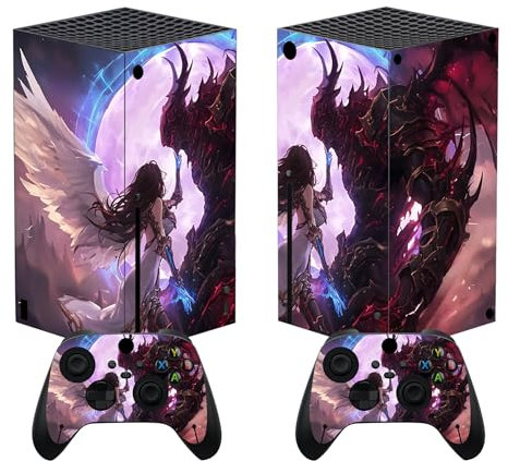 playvital Adesivo Skin per Xbox Series X Console&Controller,Sticker Decal Cover Vinile per Xbox Series X-Grazia dell'Angelo