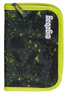 ergobag Federmäppchen Set 22-teilig, Lyra Buntstifte, Stundenplan-Fach, Kleingeld Fach, Lineal MähdreschBär - Grau