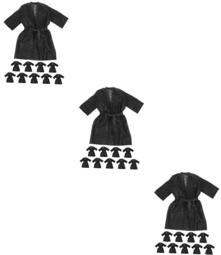 OSOLADY 30 Pièces Peignoir Jetable Robes De Salon Jupe De Bain Femme Peignoir Spa Peignoirs De Spa Jupe De Unique Enveloppements De Bain Jupe De Bain Unique Tissu Non Tissé Black