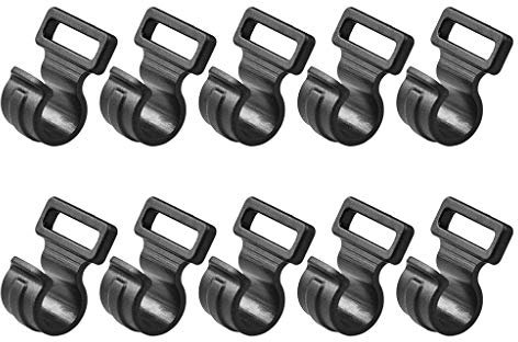 Asukohu 10 Stück Kunststoff Outdoor Camping Zeltstangenhaken Schnalle Wohnwagen Markise Zelt Kleiderbügel Schnallen Zum Aufhängen Lanyard Clip Haken