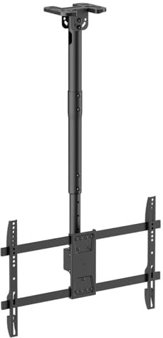 my wall HD8L - Supporto da soffitto mobile per TV da 43-86, orientabile e inclinabile, portata massima 60 kg, per soffitto piatto e inclinato