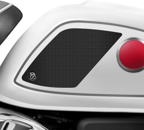 BLOQ motorrad Traktion Tank Griff Pads kompatibel mit HONDA MONKEY (2018-) Tacky Grip - Schwarz