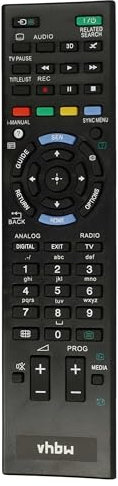 vhbw Fernbedienung kompatibel mit Sony KDL-S32A11E, KDL-S26A11E, KDL-S40A11E, KDL-S32A12U, KDL-S40A12U Fernseher, TV - Ersatzfernbedienung