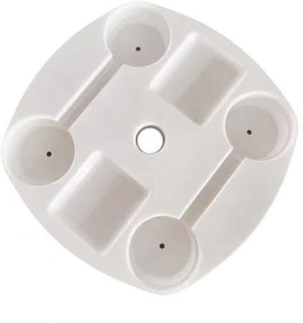 Asyduey Patio Umbrella Table Tray Outdoor Umbrella Table Tray with 4 Cup Holders Beach Table Outdoor Umbrella Table Beach Table