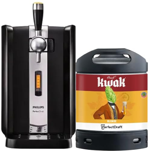 PerfectDraft – Pack Tireuse À Bière + 1 Fût Kwak Blonde 6L – Machine Pression À Domicile – Refroidissement À 3°C – 30 Jours Fraîcheur – Écran LED Température – Idée Cadeau Amateur Bière