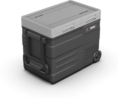 zcamp UD45 12V Car Refrigerator,Dual Zone Car Fridge with Wheels,42QT(40.5L) Electric Cooler Portable Freezer,12 Volt Refrigerator -4℉~68℉,12/24V DC 100-240V AC for Camping, Travel, Truck, RV